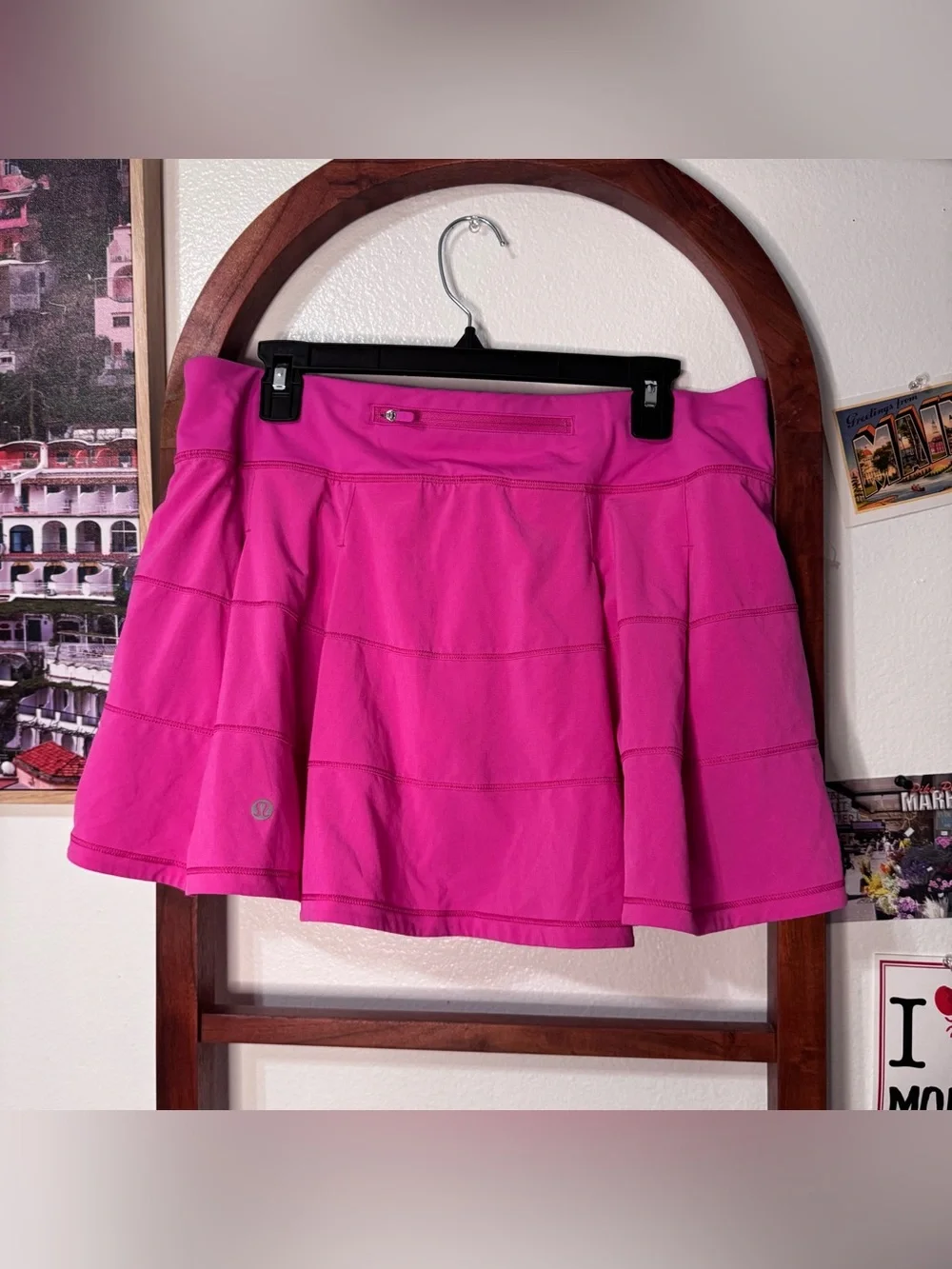 Lululemon Pace Rival Mid Rise Skirt Tall Sonic Pink
